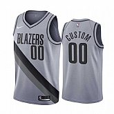 Men & Youth Customized Portland Trail Blazers Gray Swingman 2020-21 Earned Edition Jersey,baseball caps,new era cap wholesale,wholesale hats