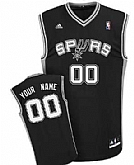 Men & Youth Customized San Antonio Spurs Black Jersey,baseball caps,new era cap wholesale,wholesale hats