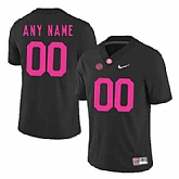 Men's Alabama Crimson Tide Black Customized 2017 Breast Cancer Awareness College Football Jersey,baseball caps,new era cap wholesale,wholesale hats