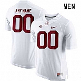 Men's Alabama Crimson Tide Customized College Football Nike Limited Jersey - White,baseball caps,new era cap wholesale,wholesale hats