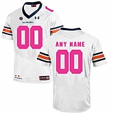 Men's Auburn Tigers White Customized 2018 Breast Cancer Awareness College,baseball caps,new era cap wholesale,wholesale hats
