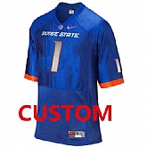 Men's Boise State Broncos Customized Blue Jersey,baseball caps,new era cap wholesale,wholesale hats