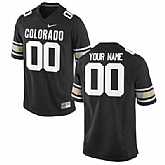 Men's Colorado Buffaloes Customized 2015 Black Replica Football Jersey,baseball caps,new era cap wholesale,wholesale hats