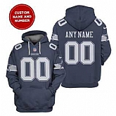 Men's Dallas Cowboys Active Player Navy Custom 2021 Pullover Hoodie,baseball caps,new era cap wholesale,wholesale hats
