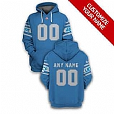 Men's Detroit Lions Active Player Blue Custom 2021 Pullover Hoodie,baseball caps,new era cap wholesale,wholesale hats