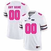 Men's Florida Gators White Customized 2018 Breast Cancer Awareness College,baseball caps,new era cap wholesale,wholesale hats