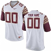 Men's Florida State Seminoles 2015 Nike White Customized Replica Football Jersey,baseball caps,new era cap wholesale,wholesale hats