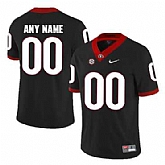 Men's Georgia Bulldogs Black Customized College Football Jersey,baseball caps,new era cap wholesale,wholesale hats