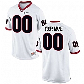 Men's Georgia Bulldogs Customized Nike White Stitched College Football 2016 NCAA Jersey,baseball caps,new era cap wholesale,wholesale hats