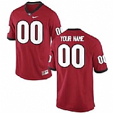 Men's Georgia Bulldogs Customized Replica Football Jersey - 2015 Red,baseball caps,new era cap wholesale,wholesale hats