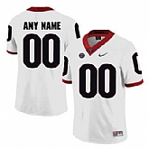 Men's Georgia Bulldogs White Customized College Football Jersey,baseball caps,new era cap wholesale,wholesale hats