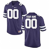 Men's Kansas State Wildcats Customized Replica Football Jersey - 2015 Purple,baseball caps,new era cap wholesale,wholesale hats