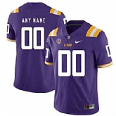Men's LSU Tigers Purple Customized Nike College Football Jersey,baseball caps,new era cap wholesale,wholesale hats