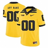 Men's Lowa Hawkeyes Customized Yellow College Football Jersey,baseball caps,new era cap wholesale,wholesale hats