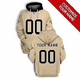 Men's New Orleans Saints Active Player Gold Custom 2021 Pullover Hoodie,baseball caps,new era cap wholesale,wholesale hats