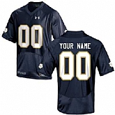 Men's Notre Dame Fighting Irish 2015 Under Armour Navy Blue Customized Replica Football Jersey,baseball caps,new era cap wholesale,wholesale hats