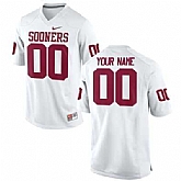 Men's Oklahoma Sooners 2015 Nike White Customized Replica Football Jersey,baseball caps,new era cap wholesale,wholesale hats