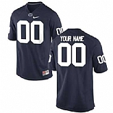 Men's Penn State Nittany Lions Customized Replica Football 2015 Navy Blue Jersey,baseball caps,new era cap wholesale,wholesale hats