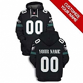 Men's Philadelphia Eagles Active Player Black Custom 2021 Pullover Hoodie,baseball caps,new era cap wholesale,wholesale hats