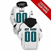 Men's Philadelphia Eagles Active Player White Custom 2021 Pullover Hoodie,baseball caps,new era cap wholesale,wholesale hats