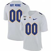 Men's Pittsburgh Panthers Customized White 150th Anniversary Patch Nike College Football Jersey,baseball caps,new era cap wholesale,wholesale hats