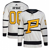 Men's Pittsburgh Penguins Custom Cream 2023 Winter Classic Stitched Jersey,baseball caps,new era cap wholesale,wholesale hats