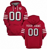 Men's San Francisco 49ers Active Custom 2021 Red 75th Anniversary Pullover Hoodie,baseball caps,new era cap wholesale,wholesale hats