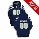 Men's Seattle Seahawks Active Player Navy Custom 2021 Pullover Hoodie,baseball caps,new era cap wholesale,wholesale hats