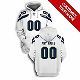 Men's Seattle Seahawks Active Player White Custom 2021 Pullover Hoodie,baseball caps,new era cap wholesale,wholesale hats