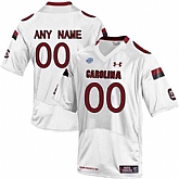 Men's South Carolina Gamecocks White Customized College Jersey,baseball caps,new era cap wholesale,wholesale hats