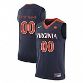 Men's Virginia Cavaliers Navy College Basketball Customized Jersey,baseball caps,new era cap wholesale,wholesale hats