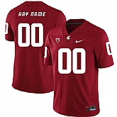Men's Washington State Cougars Customized Red College Football Jersey,baseball caps,new era cap wholesale,wholesale hats