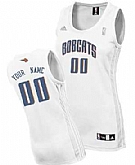 Women's Customized Charlotte Bobcats White Jersey,baseball caps,new era cap wholesale,wholesale hats