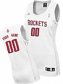 Women's Customized Houston Rockets White Jersey,baseball caps,new era cap wholesale,wholesale hats