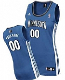 Women's Customized Minnesota Timberwolves Blue Jersey ,baseball caps,new era cap wholesale,wholesale hats