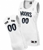 Women's Customized Minnesota Timberwolves White Jersey,baseball caps,new era cap wholesale,wholesale hats