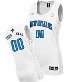 Women's Customized New Orleans Hornets White Jersey,baseball caps,new era cap wholesale,wholesale hats