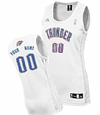 Women's Customized Oklahoma City Thunder White Jersey,baseball caps,new era cap wholesale,wholesale hats