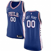 Women's Customized Philadelphia 76ers Swingman Blue Nike Icon Edition Jersey,baseball caps,new era cap wholesale,wholesale hats