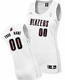 Women's Customized Portland Trail Blazers White Basketball Jersey,baseball caps,new era cap wholesale,wholesale hats