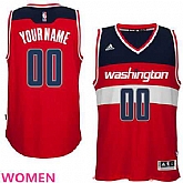 Women's Customized Washington Wizards Red Adidas Swingman Road Basketball Jersey,baseball caps,new era cap wholesale,wholesale hats
