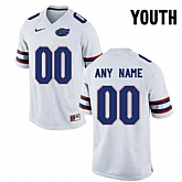 Youth Florida Gators White Customized College Jersey,baseball caps,new era cap wholesale,wholesale hats