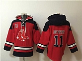 Men's Boston Red Sox #11 Rafael Devers Ageless Must-Have Lace-Up Pullover Hoodie,baseball caps,new era cap wholesale,wholesale hats