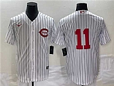 Men's Cincinnati Reds #11 Barry Larkin White Field of Dreams Stitched Baseball Jersey,baseball caps,new era cap wholesale,wholesale hats