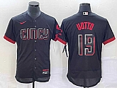 Men's Cincinnati Reds #19 Joey Votto Black 2023 City Connect Flex Base Stitched Jerseys,baseball caps,new era cap wholesale,wholesale hats
