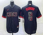 Men's Cincinnati Reds #8 Joe Morgan Black 2023 City Connect Cool Base Stitched Jerseys,baseball caps,new era cap wholesale,wholesale hats