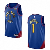 Men's Denver Nuggets #1 Michael Porter Jr. Blue 2022-23 Statement Edition With NO.6 PatchStitched Jersey Dzhi,baseball caps,new era cap wholesale,wholesale hats