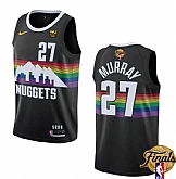 Men's Denver Nuggets #27 Jamal Murray Black 2023 Finals City Edition Stitched Basketball Jersey Dzhi,baseball caps,new era cap wholesale,wholesale hats