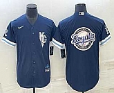 Men's Kansas City Royals Big Logo 2022 Navy Blue City Connect Cool Base Stitched Jerseys,baseball caps,new era cap wholesale,wholesale hats