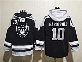 Men's Las Vegas Raiders #10 Jimmy Garoppolo Black Ageless Must-Have Lace-Up Pullover Hoodie,baseball caps,new era cap wholesale,wholesale hats